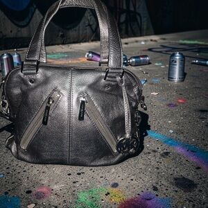 Michael Kors Metallic Silver Satchel